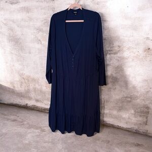 Torrid Navy Blue Textured Top